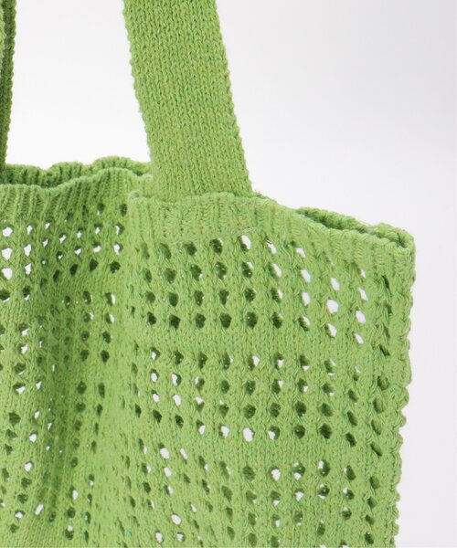VENCEEXCHANGE（ヴァンスエクスチェンジ）の「かぎ編みトートバッグ（トートバッグ・レディース・オレンジ/ベージュ/グリーン系/ピンク系/ブラック/オフホワイト/パープル系・FREE）」の21枚目の写真