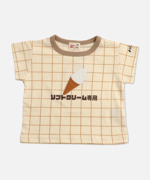 chil2（チルツー）の「食べ物専用 半袖Tシャツ（Tシャツ/カットソー・キッズ・アイボリー/ピンク/レッド/ベージュ/ミント/ネイビー/オレンジ・80ｃｍ/90cm/100cm/110cm/120cm/130cm）」の3枚目の写真