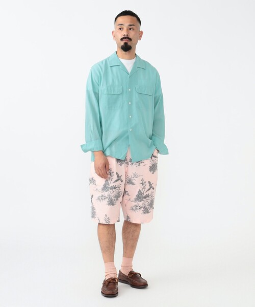 BEAMS PLUS(ビームスプラス)の「カット ジャカード イージー ショーツ(その他パンツ・メンズ・クリーム/ピンク・M/L/S)」の9枚目の写真