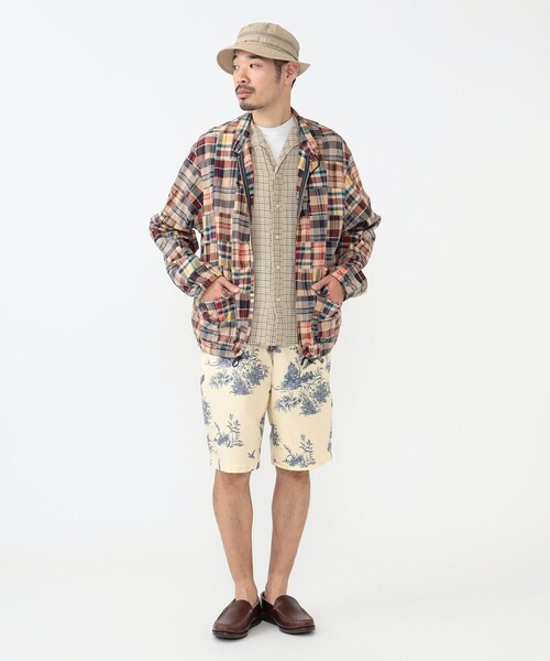BEAMS PLUS(ビームスプラス)の「カット ジャカード イージー ショーツ(その他パンツ・メンズ・クリーム/ピンク・M/L/S)」の8枚目の写真