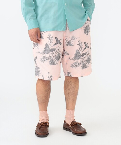 BEAMS PLUS(ビームスプラス)の「カット ジャカード イージー ショーツ(その他パンツ・メンズ・クリーム/ピンク・M/L/S)」の6枚目の写真