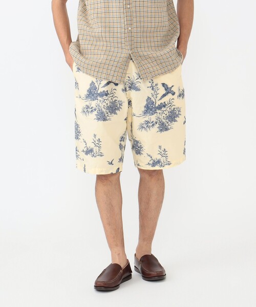 BEAMS PLUS(ビームスプラス)の「カット ジャカード イージー ショーツ(その他パンツ・メンズ・クリーム/ピンク・M/L/S)」の4枚目の写真