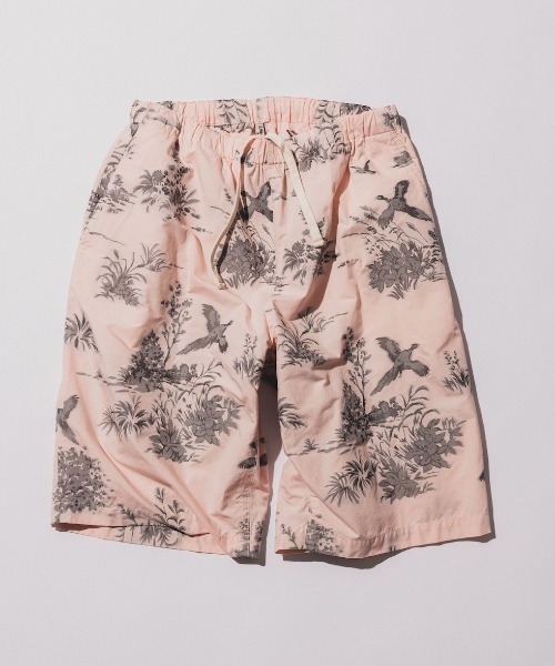 BEAMS PLUS(ビームスプラス)の「カット ジャカード イージー ショーツ(その他パンツ・メンズ・クリーム/ピンク・M/L/S)」の1枚目の写真
