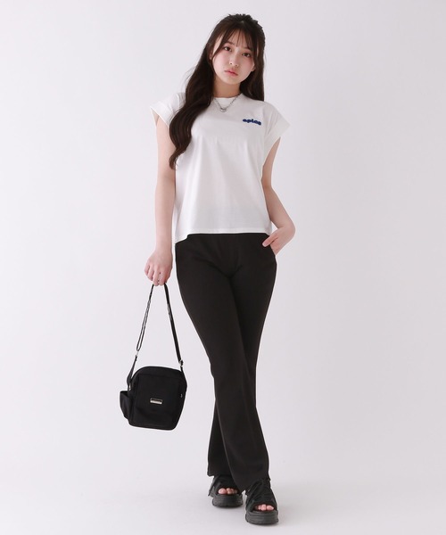 repipi armario(レピピ アルマリオ)の「【接触冷感】シャーベットフレンチT(Tシャツ/カットソー・キッズ・スミクロ/イエロー/ホワイト/グリーン/ピンク/サックスブルー・SMALL/LARGE/MEDIUM)」の9枚目の写真