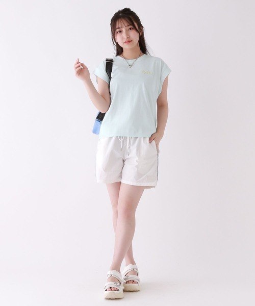 repipi armario(レピピ アルマリオ)の「【接触冷感】シャーベットフレンチT(Tシャツ/カットソー・キッズ・スミクロ/イエロー/ホワイト/グリーン/ピンク/サックスブルー・SMALL/LARGE/MEDIUM)」の15枚目の写真