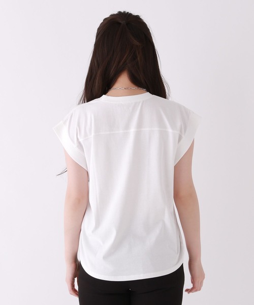 repipi armario(レピピ アルマリオ)の「【接触冷感】シャーベットフレンチT(Tシャツ/カットソー・キッズ・スミクロ/イエロー/ホワイト/グリーン/ピンク/サックスブルー・SMALL/LARGE/MEDIUM)」の18枚目の写真