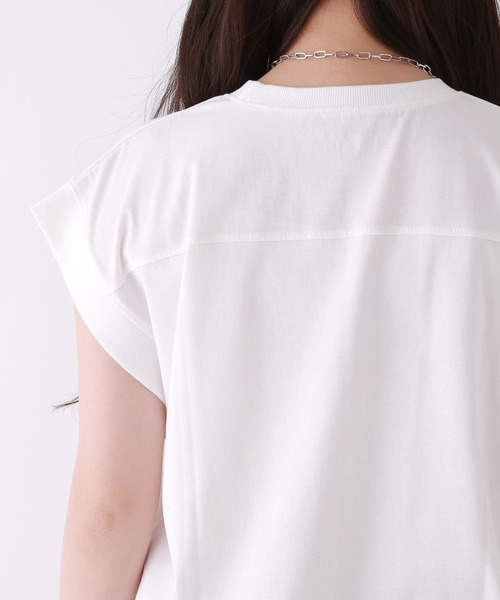 repipi armario(レピピ アルマリオ)の「【接触冷感】シャーベットフレンチT(Tシャツ/カットソー・キッズ・スミクロ/イエロー/ホワイト/グリーン/ピンク/サックスブルー・SMALL/LARGE/MEDIUM)」の22枚目の写真