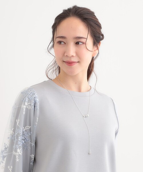 SHOO・LA・RUE（シューラルー）の「【2WAY】パヴェメタルボールネックレス（ネックレス・レディース・ピンクゴールド/ゴールド/シルバー系/シルバー・00）」の12枚目の写真