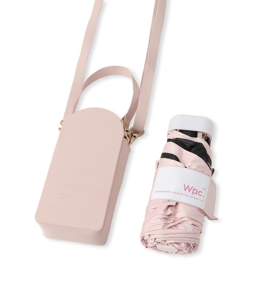 ROPE' PICNIC（ロペピクニック）の「☆【Wpc.】【晴雨兼用・遮光】ポシェットタイニー折りたたみ日傘 収納ポシェット付（折りたたみ傘・レディース・ラベンダー/ベージュ/ピンク・FREE）」の17枚目の写真