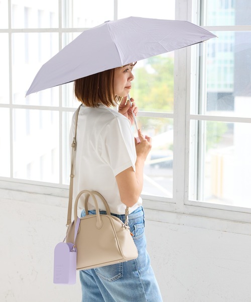 ROPE' PICNIC（ロペピクニック）の「☆【Wpc.】【晴雨兼用・遮光】ポシェットタイニー折りたたみ日傘 収納ポシェット付（折りたたみ傘・レディース・ラベンダー/ベージュ/ピンク・FREE）」の20枚目の写真