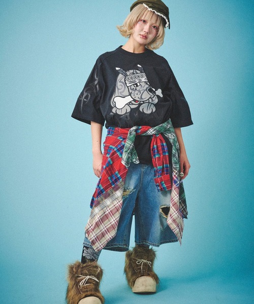 GALFY（ガルフィー）の「GALFY-部族長Tee（Tシャツ/カットソー・レディース・ブラック/ホワイト/サンドベージュ・L/XL）」の19枚目の写真