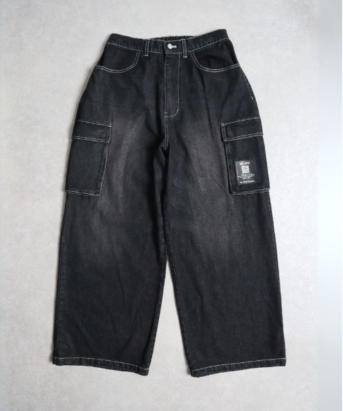 VISION STREET WEAR（ヴィジョンストリートウェア）の「【VISION STREET WEAR】「WEB限定」ヴィンテージカーゴパンツ（カーゴパンツ・メンズ・ブラック/ブルー・M/XL/L/S）」の2枚目の写真