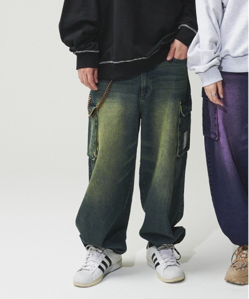 VISION STREET WEAR（ヴィジョンストリートウェア）の「【VISION STREET WEAR】「WEB限定」ヴィンテージカーゴパンツ（カーゴパンツ・メンズ・ブラック/ブルー・M/XL/L/S）」の3枚目の写真