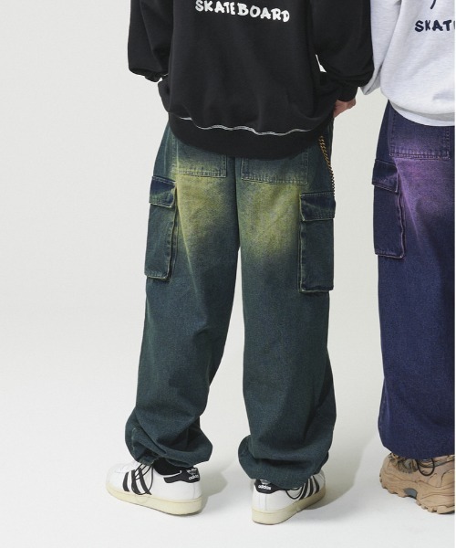 VISION STREET WEAR（ヴィジョンストリートウェア）の「【VISION STREET WEAR】「WEB限定」ヴィンテージカーゴパンツ（カーゴパンツ・メンズ・ブラック/ブルー・M/XL/L/S）」の4枚目の写真