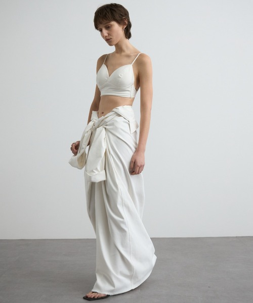 CREDONA（クレドナ）の「OXFORD SHIRT DRESS/オックスフォードシャツドレス（ワンピース・レディース・ホワイト/ブラック・FREE）」の20枚目の写真