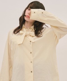loin nuit(jC)nuance button tie shirt / jAX{^^CVc(Vc/uEX)