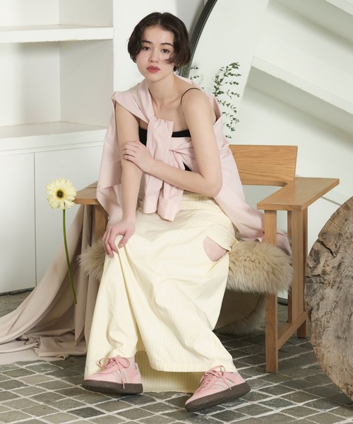 nuancebuttontieshirt/ニュアンスボタンタイシャツ