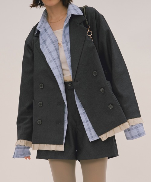 loin nuit ニュアンスボタンタイシャツ loin nuit ブラウス シャツ nuance button tie shirt