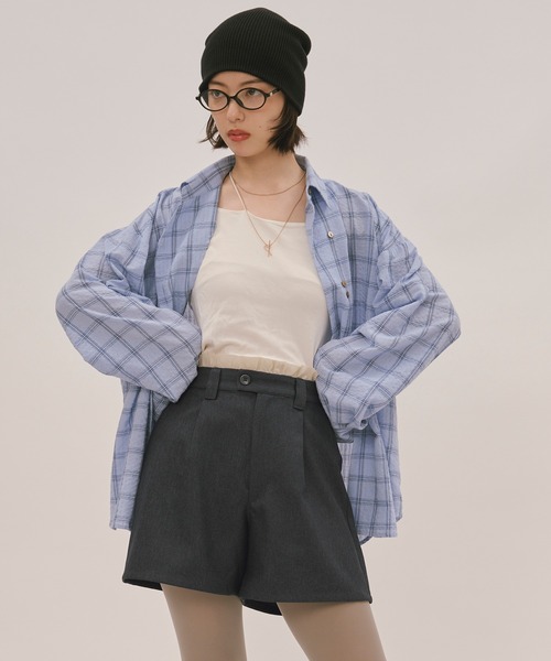 loin nuit（ロワンニュイ）の「nuance button tie shirt