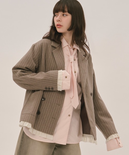 nuance button tie shirt / ニュアンスボタンタイシャツ（シャツ