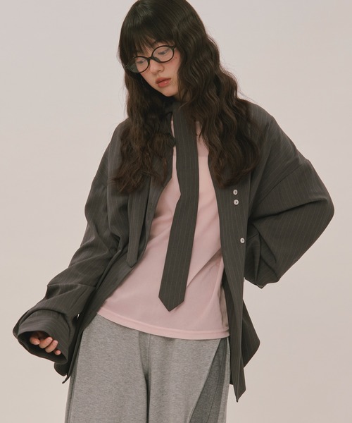 nuance button tie shirt / ニュアンスボタンタイシャツ（シャツ