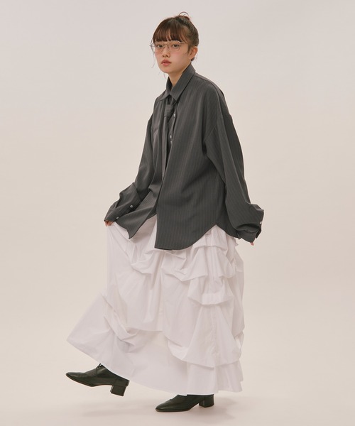 nuance button tie shirt / ニュアンスボタンタイシャツ（シャツ