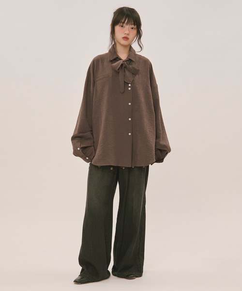 nuance button tie shirt / ニュアンスボタンタイシャツ（シャツ