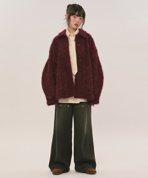 loin nuit（ロワンニュイ）の「nuance button tie shirt / ニュアンスボタンタイシャツ（シャツ/ブラウス・レディース・ライトピンク/ネイビー/ブラウン/ブルー/アイボリー/ダークブラウン/グレー・FREE）」の17枚目の写真