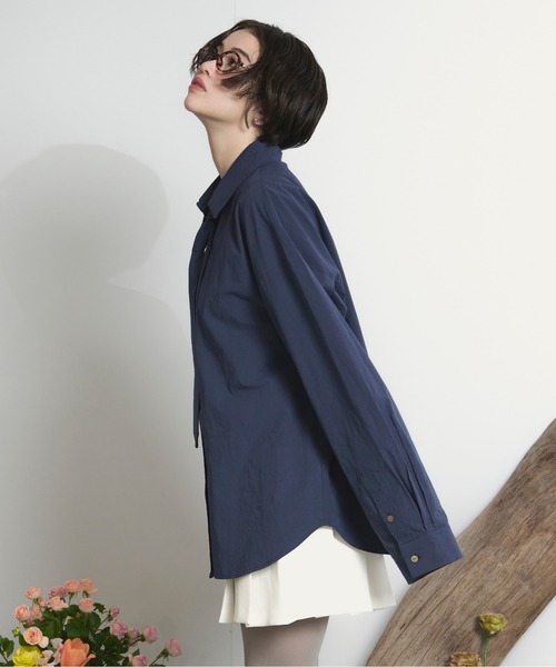 loin nuit（ロワンニュイ）の「nuance button tie shirt