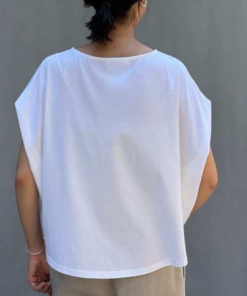 BEARDSLEY（ビアズリー）の「マルタックTee（Tシャツ/カットソー・レディース・ライトグレー/ホワイト・FREE）」の8枚目の写真