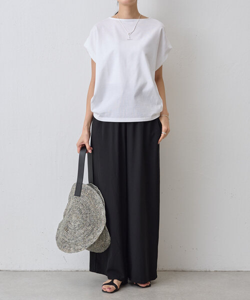 BEARDSLEY（ビアズリー）の「マルタックTee（Tシャツ/カットソー・レディース・ライトグレー/ホワイト・FREE）」の10枚目の写真