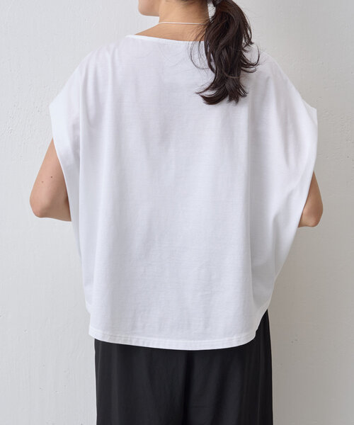 BEARDSLEY（ビアズリー）の「マルタックTee（Tシャツ/カットソー・レディース・ライトグレー/ホワイト・FREE）」の17枚目の写真