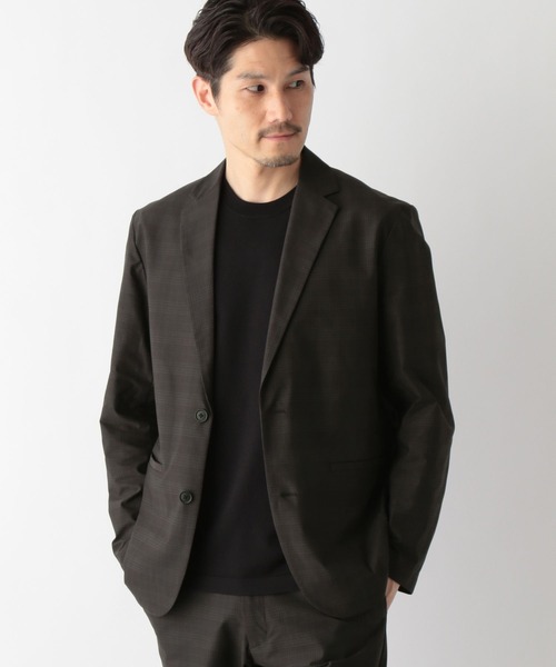 新品タグ付き CLOCHE 接触冷感 五分袖 テーラードジャケット ブラック オックス ダブル テーラードジャケット （テーラードジャケット