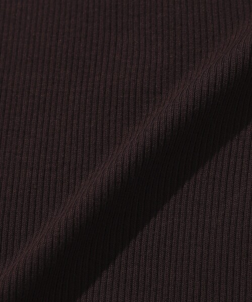 Firsthand(ファーストハンド)の「MA Firsthand/マ ファーストハンド RIB RINGER TEE / ワンポイント刺繍 リブリンガーTシャツ(Tシャツ/カットソー・レディース・オフホワイト/ブラウン/ブラック・FREE)」の18枚目の写真