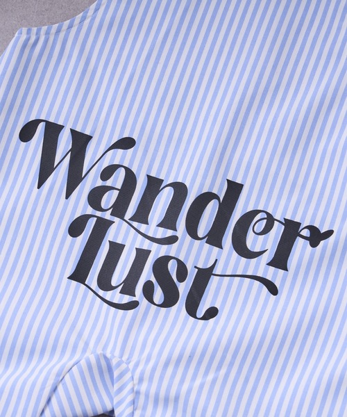 CIAOPANIC TYPY（チャオパニックティピー）の「【BABY】アソートストライプ柄バックロゴロンパース（ロンパース・キッズ・サックスブルー/イエロー・80）」の3枚目の写真