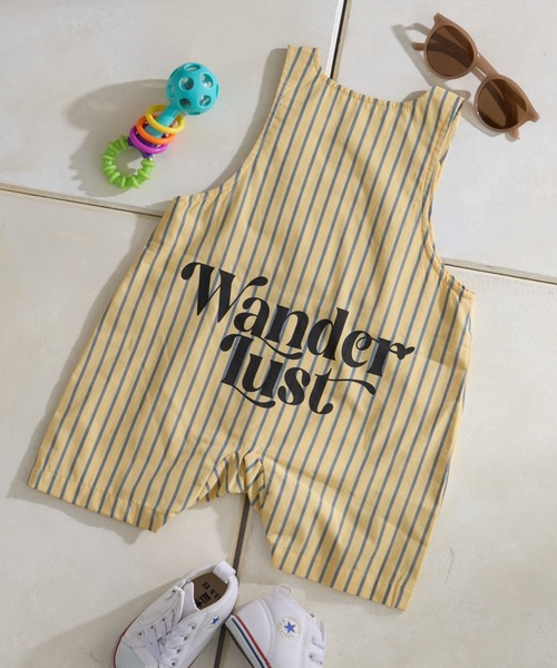 CIAOPANIC TYPY（チャオパニックティピー）の「【BABY】アソートストライプ柄バックロゴロンパース（ロンパース・キッズ・サックスブルー/イエロー・80）」の21枚目の写真