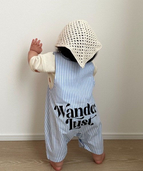 CIAOPANIC TYPY（チャオパニックティピー）の「【BABY】アソートストライプ柄バックロゴロンパース（ロンパース・キッズ・サックスブルー/イエロー・80）」の12枚目の写真