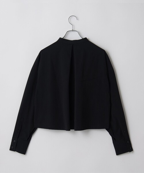 RONEL（ロネル）の「【はっ水//防しわ/ストレッチ/接触冷感】ボーダレス クロップド シャツ（シャツ/ブラウス・レディース・ブラック/ライトグレー・S/M）」の18枚目の写真