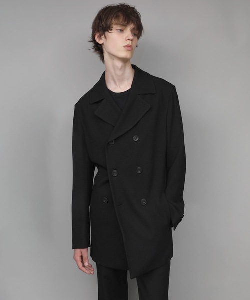 ato(アトウ)の「DOUBLE BREASTED TRIXION JACKET(テーラードジャケット・メンズ・ブラック/ベージュ・44/48/46)」の7枚目の写真