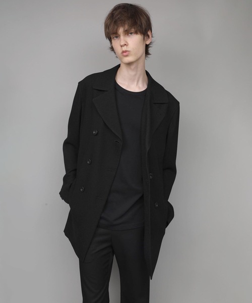 ato(アトウ)の「DOUBLE BREASTED TRIXION JACKET(テーラードジャケット・メンズ・ブラック/ベージュ・44/48/46)」の5枚目の写真