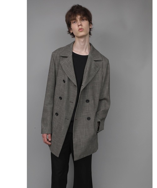 ato(アトウ)の「DOUBLE BREASTED TRIXION JACKET(テーラードジャケット・メンズ・ブラック/ベージュ・44/48/46)」の11枚目の写真