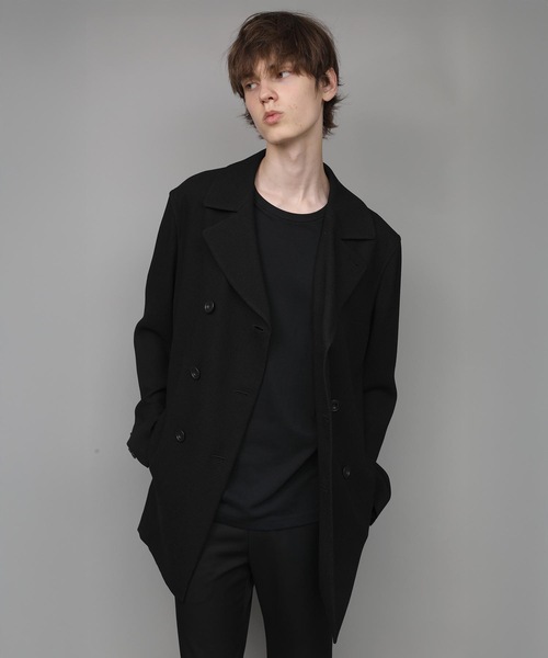ato(アトウ)の「DOUBLE BREASTED TRIXION JACKET(テーラードジャケット・メンズ・ブラック/ベージュ・44/48/46)」の6枚目の写真