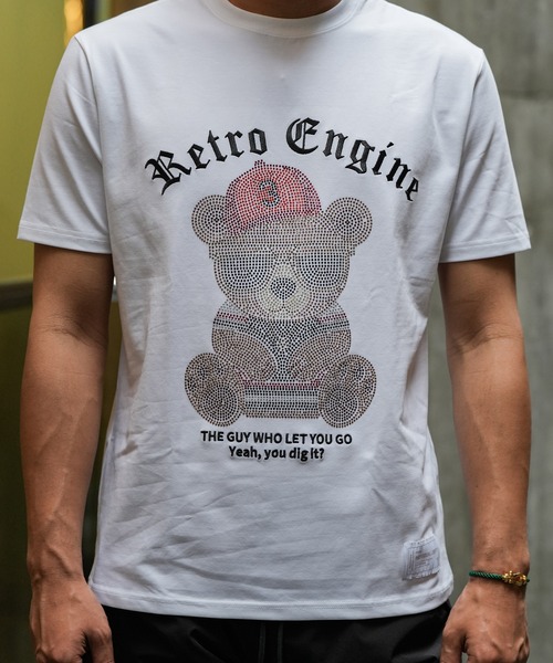 adamsJUGGLER(アダムスジャグラー)の「スパークリングベアーティー(Tシャツ/カットソー・メンズ・ホワイト/ブラック・S/M/L/XL/XXL)」の17枚目の写真