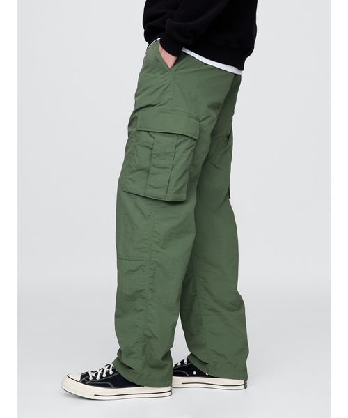 Gap 00s コットンナイロン　カーゴパンツ　ギミックパンツ　W33 L30 00s UTILITY ナイロン ギミック カーゴ パンツ W30×L30 - メルカリ