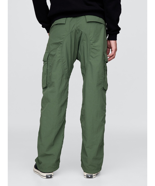 Gap 00s コットンナイロン　カーゴパンツ　ギミックパンツ　W33 L30 GAP(ギャップ) / 00s/ナイロンカーゴパンツ/--/コットン/GRY