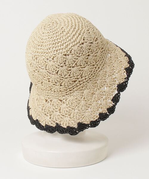 GAP（ギャップ）の「ストロー バケットハット（ハット・レディース・オフホワイト・S/M/M/L）」の2枚目の写真