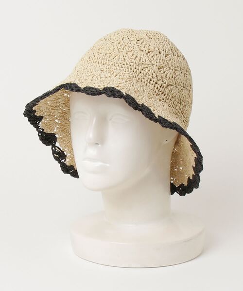 GAP（ギャップ）の「ストロー バケットハット（ハット・レディース・オフホワイト・S/M/M/L）」の3枚目の写真