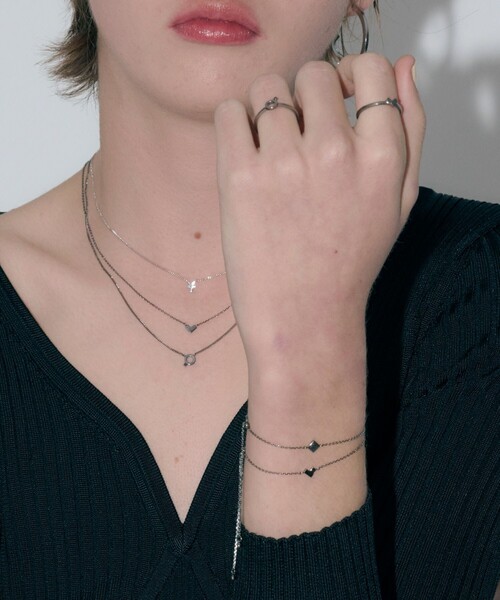 and cloud(アンドクラウド)の「Minimum Heart Bracelet(ブレスレット・レディース・シルバー/ブラック・FREE)」の11枚目の写真