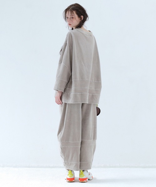 BEDSIDEDRAMA(ベットサイドドラマ)の「Pattern Switch Pullover(その他トップス・レディース・グレイッシュベージュ/チャコール/ピンク・1)」の14枚目の写真