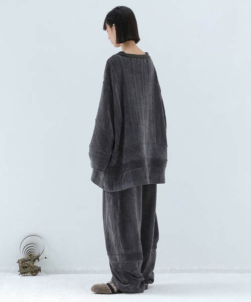 BEDSIDEDRAMA(ベットサイドドラマ)の「Pattern Switch Pullover(その他トップス・レディース・グレイッシュベージュ/チャコール/ピンク・1)」の18枚目の写真